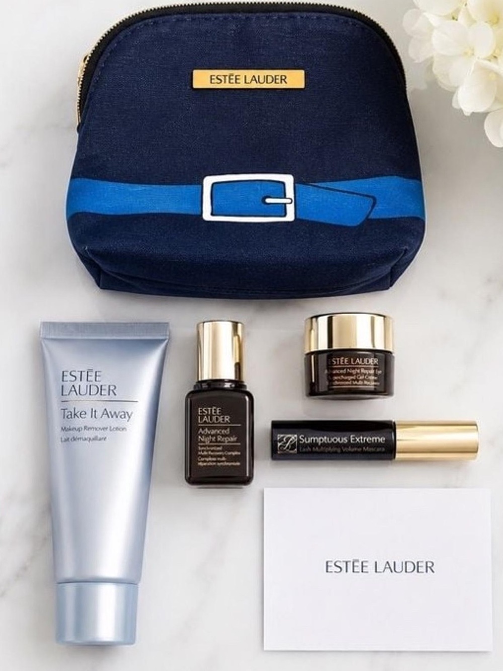 Estee Lauder NEW Eye Supercharged 5pc Deluxe Limited Set with Mini Pouch